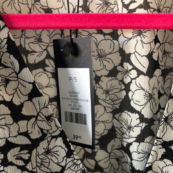 Flower Wrap Blouse - Picture 3 of 3